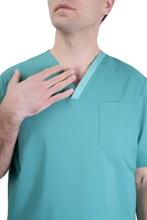 Костюм ХИРУРГ МЕДИКАЛ с БР (зеленый) мужские медицинские