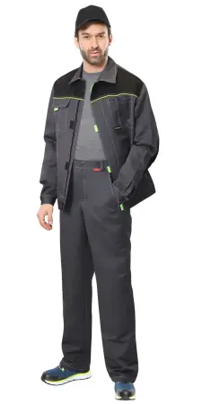 Костюм СИРИУС-ФАВОРИТ (т.серый/черный/лимонный)