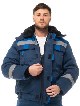 Костюм ОРИОН ГРЕТА зимний с ПК (т.синий/васильковый)