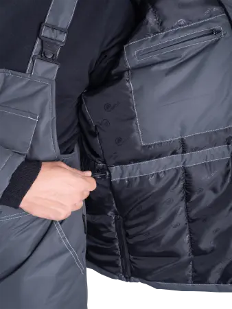 Костюм ЕНИСЕЙ зимний с ПК (серый/красный)