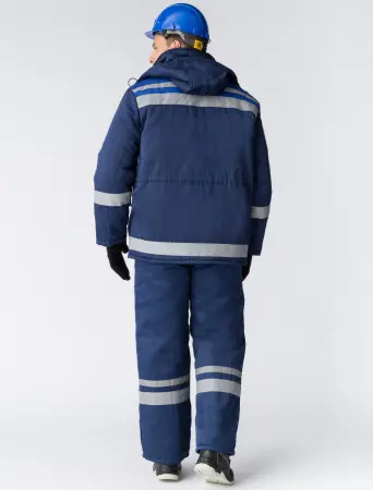 Костюм ГОРИЗОНТ-ЛЮКС зимний с БР (т.синий/васильковый)