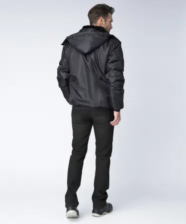 Куртка зимняя для Охранника укороченная, черный