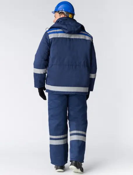 Костюм ГОРИЗОНТ-ЛЮКС зимний с БР (т.синий/васильковый)