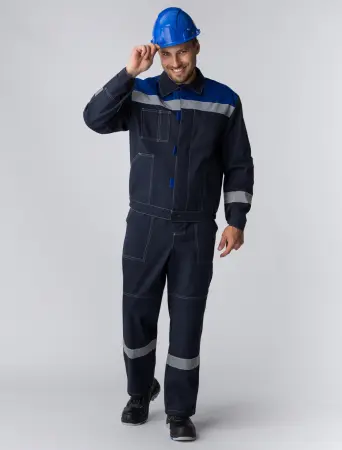 Костюм ЛИПЕЦК СОП с ПК (т.синий/васильковый)