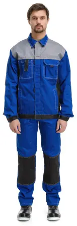 Костюм RONTA KS212 с ПК (васильковый/св.серый/черный) Костюм RONTA KS212 с ПК (васильковый/св.серый/черный)