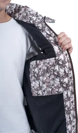 Жилет САТУРН зимний (бежевый/коричневый)