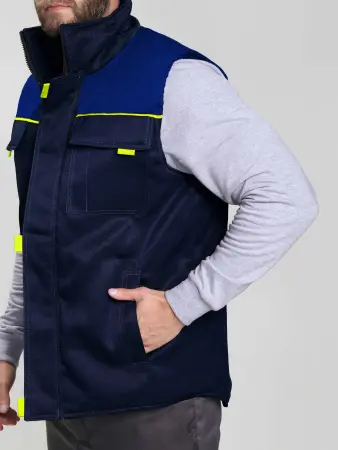 Жилет ФЛОФТ зимний (т.синий/васильковый)