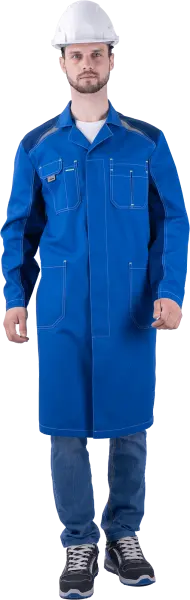 Халат ТУРБО SAFETY (василек/синий) Халат ТУРБО SAFETY (василек/синий)