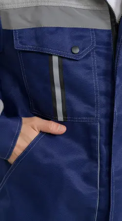 Костюм RONTA KS818 с ПК (т.синий/серый)