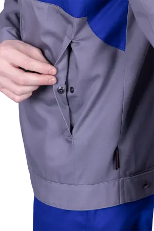 Куртка СТРОНГ ИМПОРТ (серый/васильковый)