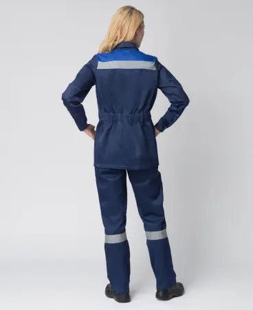 Костюм ВЕСНА-1 СОП NEW женский с БР (т.синий/васильковый)