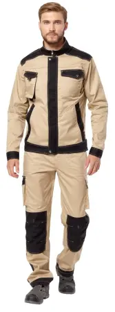 Куртка VELAR (бежевый/черный)