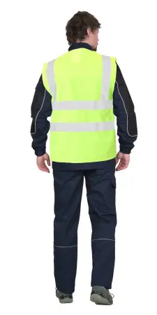 Жилет SIRIUS сигнальный 4 СОП (лимонный)
