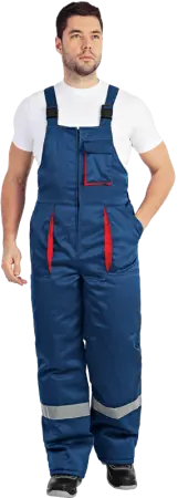 Костюм БАЙКАЛ зимний с ПК (т.синий/красный)