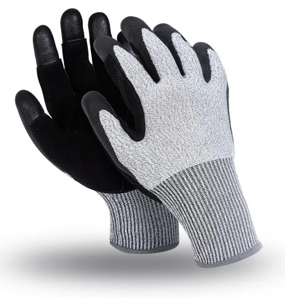 Перчатки СТИЛКАТ СПЛИТ MG-492 (серый/черный)