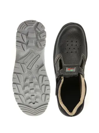 Полуботинки РЕДГРЕЙ ПУ/ТПУ натуральная кожа с МП и АС (черный)