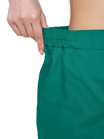 Костюм КАПЕЛЬ женский с БР (т.зеленый/салатовый/бежевый)