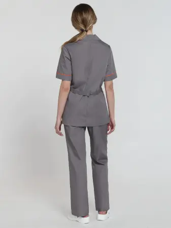 Костюм МАГНОЭЛЬ женский с БР (т.серый/оранжевый)