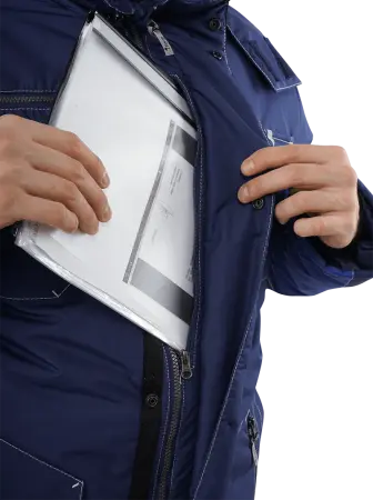 Куртка ЭДВАНС зимняя (синий/васильковый)