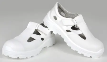 Полуботинки с перфорацией мужские с МП и ПУ (белый)