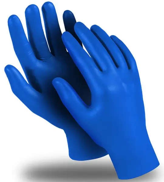 Перчатки ЭКСПЕРТ (DG-024) нитрил 0.13 мм неопудренные текстурированные (синий) ОТГРУЗКА КРАТНО 50 ШТ