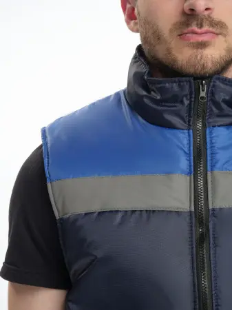 Жилет ЭКСПЕРТНЫЙ зимний с СОП (т.синий/васильковый)