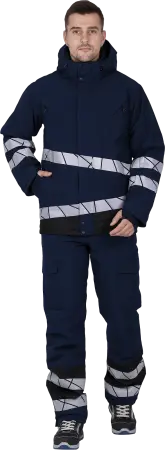 Куртка ACTIVE утепленная (синий/черный)