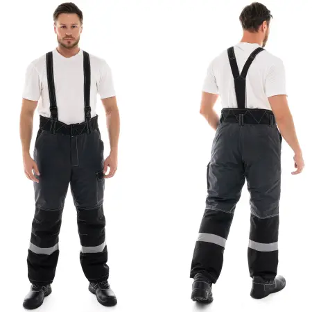 Костюм ЮКОН-МЕМБРАНА зимний с БР (т. серый/черный/красный)