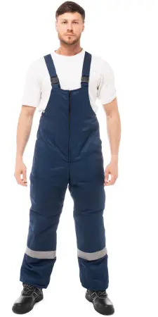 Костюм СТАНДАРТ-ЛЮКС зимний СОП с ПК (т.синий/серый)