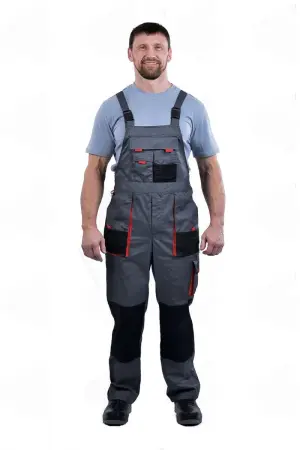 Полукомбинезон ХАМЕРТОН (серый/черный/красный) Полукомбинезон ХАМЕРТОН (серый/черный/красный)