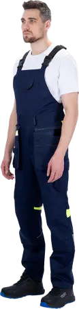 Полукомбинезон ACTIVE FLEX / АКТИВ ФЛЕКС (т.синий/флуоресцентный желтый)
