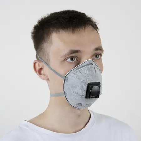 JS-8626 Полумаска Mircon противоаэрозольная с клапаном класс защиты FFP2 NR D ОТГРУЗКА КРАТНО 10 ШТ