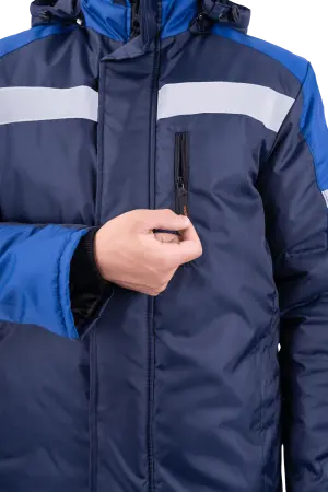 Куртка РОУД зимняя (т.синий/васильковый)