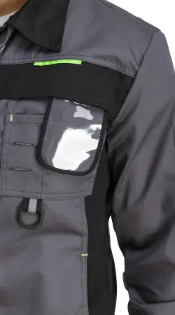 Костюм RONTA KS810 с ПК (т.серый/черный/лайм)