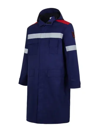 Плащ ЭНЕРГИЯ АРАМИД АПВУ-3 молнии с СОП 30,9 кал.см.кв (синий/красный)