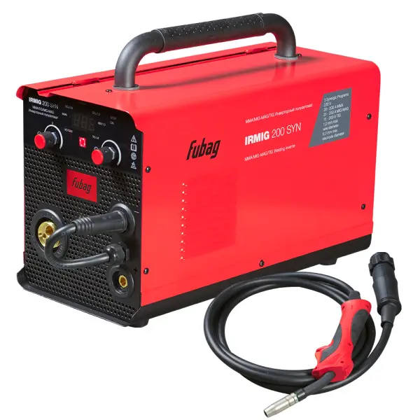 Сварочный полуавтомат инвертор FUBAG IRMIG 200 SYN с горелкой 250 А