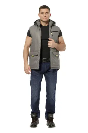 Жилет УНИВЕРСАЛЬНЫЙ зимний (серый/неоновый)