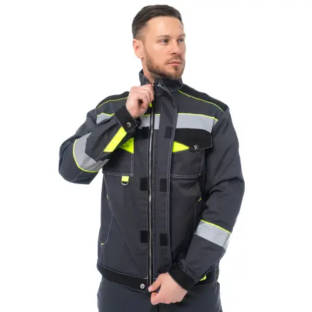 Костюм КОРВЕТ с СОП с ПК (т.серый/черный)