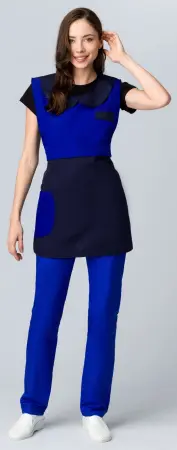 Фартук-сарафан МОНРО (т.синий/васильковый)