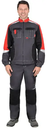 Костюм ФАВОРИТ-МЕГА ST (ФОРМУЛА) с ПК (серый/черный/красный) Костюм ФАВОРИТ-МЕГА ST (ФОРМУЛА) с ПК (серый/черный/красный)