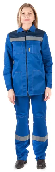 Костюм RONTA KS815 женский с БР (т.синий/васильковый)