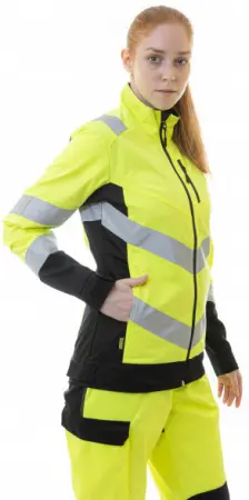 Куртка BRODEKS KS 229 сигнальная женская (желтый/черный) Куртка BRODEKS KS 229 сигнальная женская (желтый/черный)