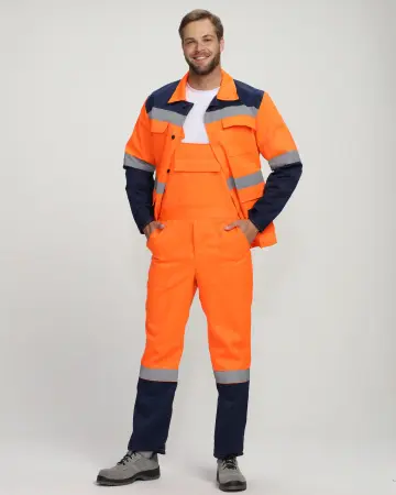 Костюм ROAD WORK с ПК (оранжевый/т.синий)