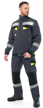 Костюм КОРВЕТ с СОП с ПК (т.серый/черный)