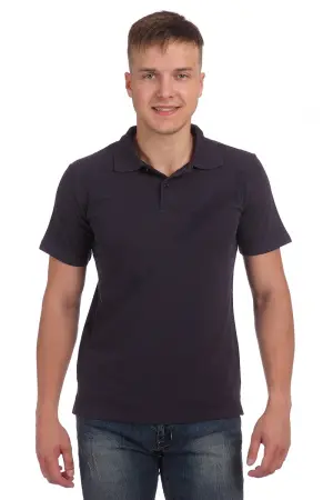 Рубашка ПОЛО унисекс (т.синий)
