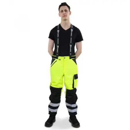 Брюки BRODEKS KW 308 зимний (черный/желтый)