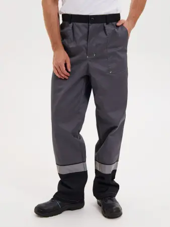 Костюм СИСТЕМА с БР (т.серый/черный/лимонный)