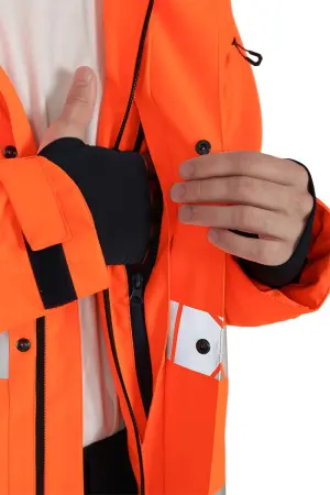 Куртка ACTIVE зимняя (оранжевый/синий)