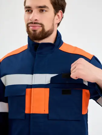 Костюм ЭНЕРГИЯ-Б 35,2 кал. с БР (т.синий/оранжевый)