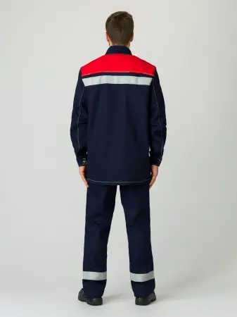 Костюм сварщика РМ 1 кл.защиты (т.синий/красный)